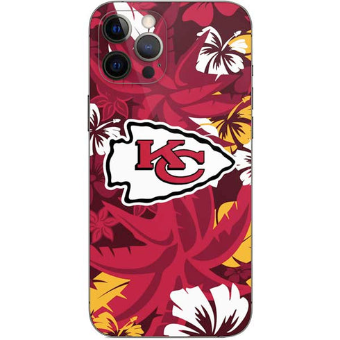 NFL Kansas City Chiefs Tropical Print iPhone 12 Pro Max Skin